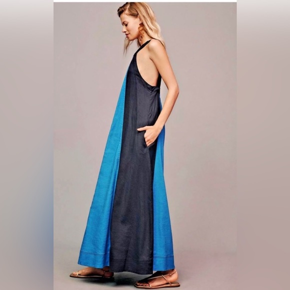 Anthropologie Maeve Ami Linen Halter Maxi Dress Sz XL NWT - Picture 6 of 8